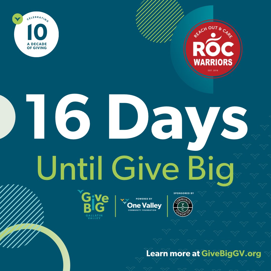 16 days to one of the biggest events of the year! See you there!

#charity #nonprofit #givebig #grateful

rocwheels.org/give-now/