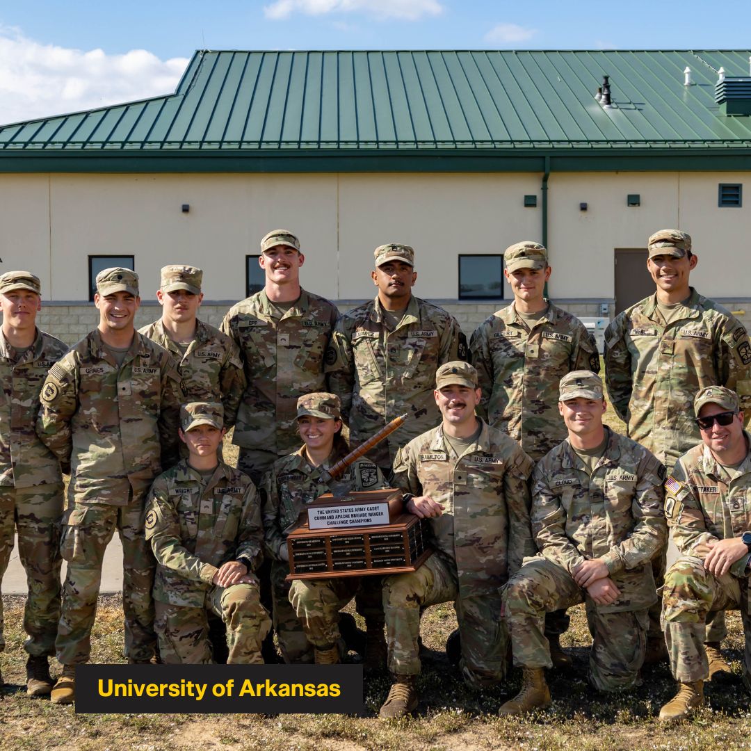 Only 🔟 more sleeps until #Sandhurst2024 😱

Teams from @5thBrigadeROTC are ready to embark on #TheRoadToSandhurst.

@UArkansas & @UTAustin will represent the Apache Brigade and #ArmyROTC at the competition held April 26-27 at @WestPoint_USMA.

@TRADOC | @usarec | @CG_ArmyROTC