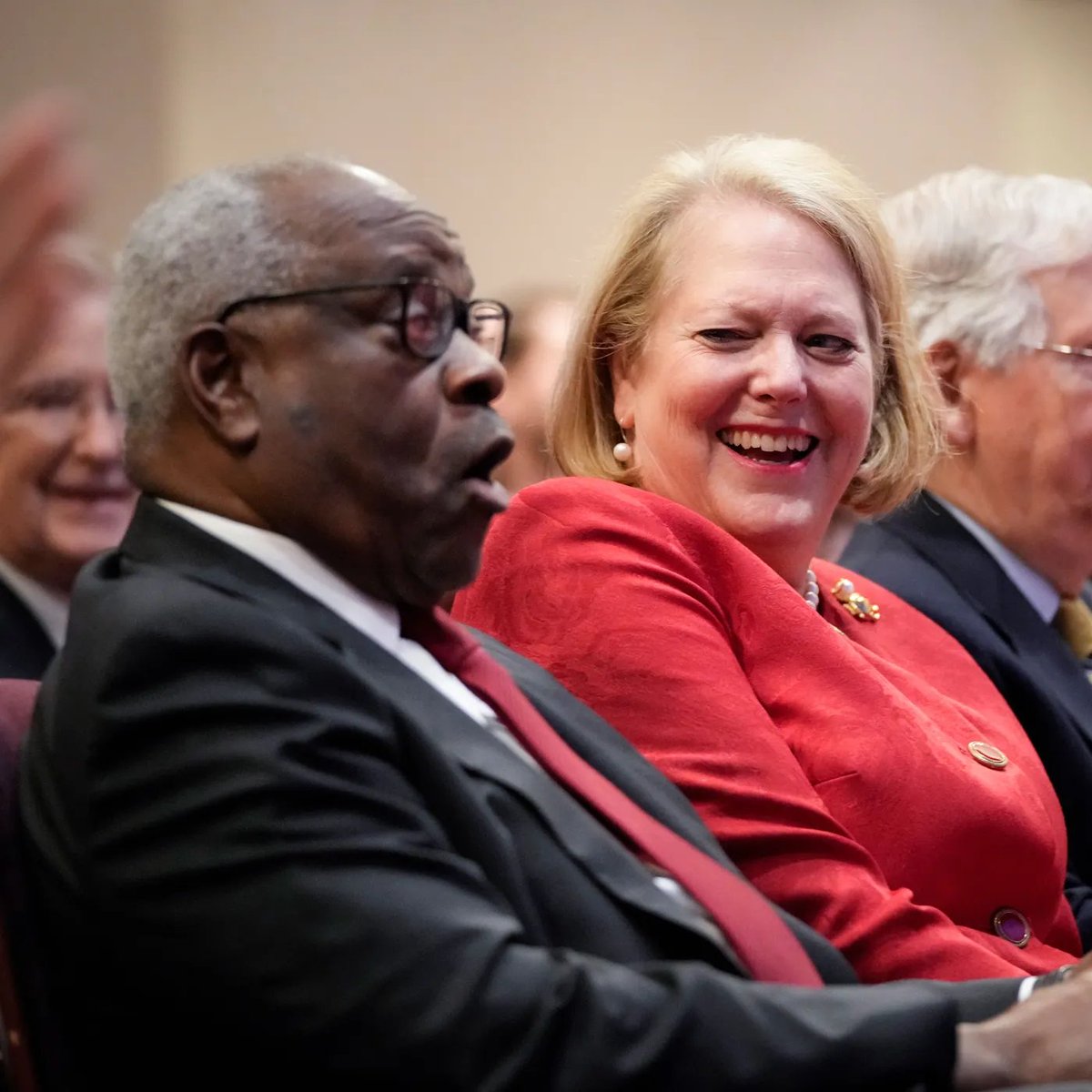 There are very few sights that are as absurd and offensive as Clarence Thomas participating in an obstruction case for January 6th when HIS OWN WIFE IS GUILTY OF THAT SHIT TOO.

Are you fucking kidding me???