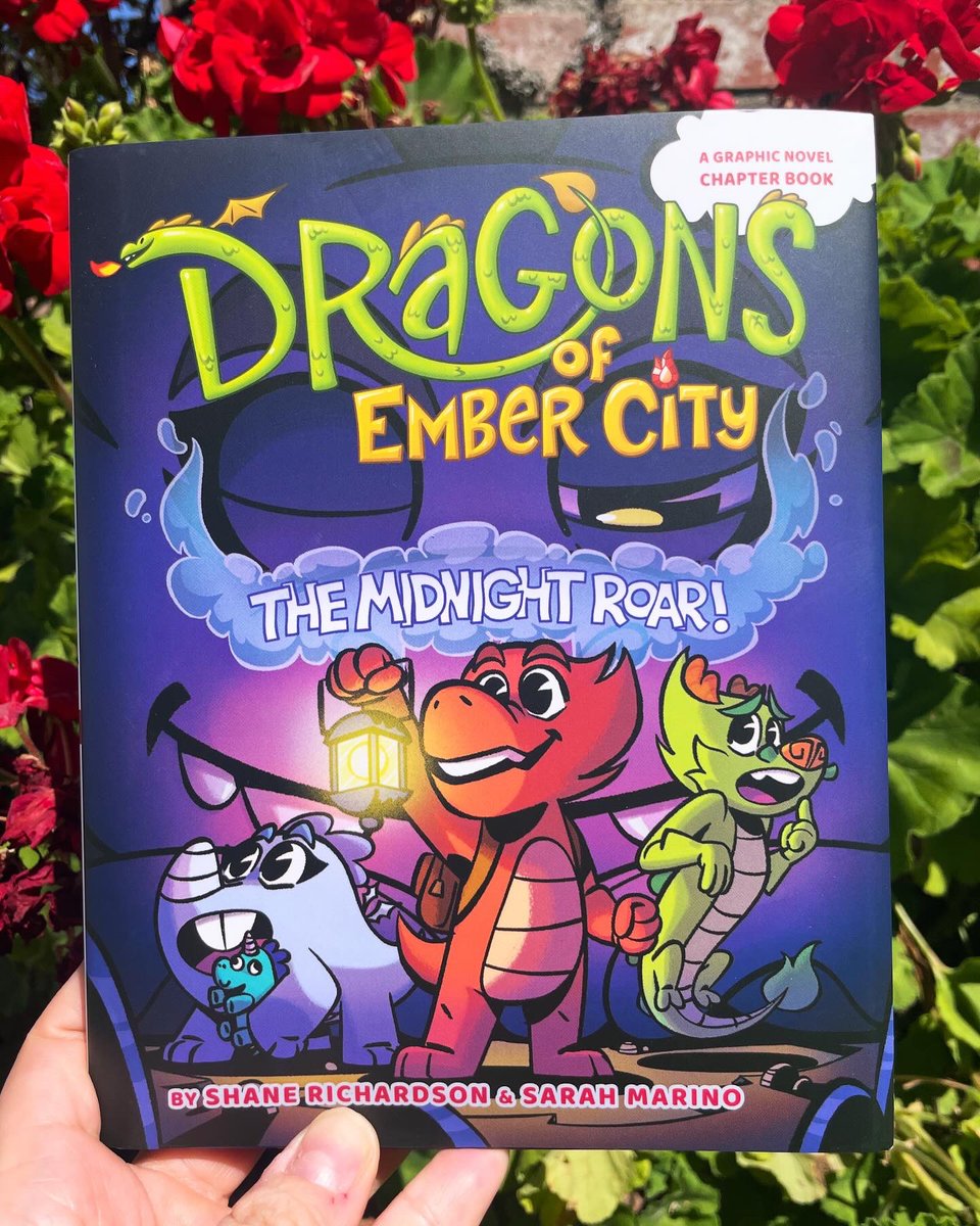 DRAGONS OF EMBER CITY: THE MIDNIGHT ROAR! is out today! @artofshane and I are so excited to share this book with the world! 🐉✨ 

Link is in bio for where you can buy your copy today! @SimonKIDS #pubday #kidlit #graphicnovel #dragonsofembercity