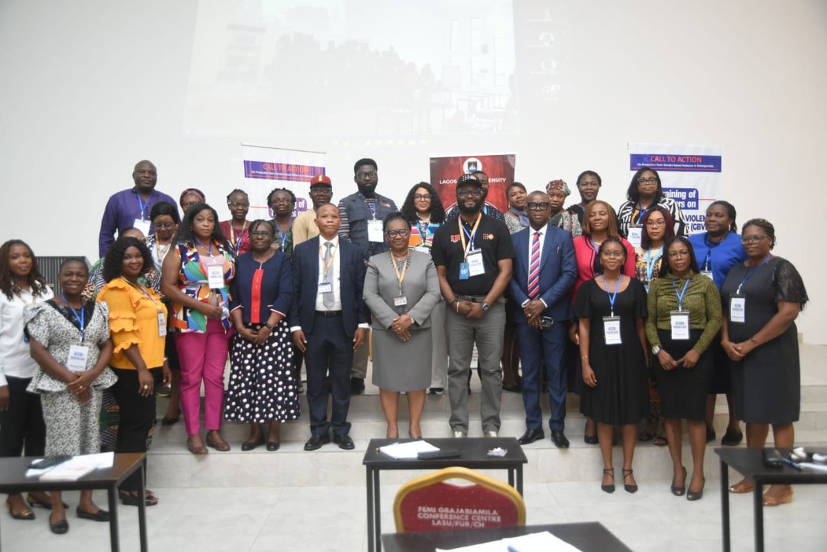 LASUOfficial's tweet photo. "WE HAVE THE POWER TO EFFECT POSITIVE CHANGE, CHALLENGE HARMFUL NORMS, CREATE A BRIGHTER AND MORE EQUITABLE FUTURE FOR ALL."- Vice Chancellor, Prof. Ibiyemi Olatunji-Bello, mni, NPOM

The Vice Chancellor, Lagos State University (LASU), Prof. Ibiyemi Olatunji-Bello, mni, NPOM, affirms that women have the power to effect positive change, challenge harmful norms, and create a brighter and more equitable future for all. This statement was made at the opening ceremony of a two-week training programme organised by LASU in collaboration with the United Nations Population Funds ( UNFPA) and the Centre for Response and Prevention of Sexual and Gender-Based Violence (CRPSGBV).

The training, themed "TRAINING OF TRAINERS ON: GENDER BASED VIOLENCE IN EMERGENCIES (GBVIE)", commenced on Monday, 15th April 2024 at the Femi Gbajabiamila Conference Centre, Main Campus, Ojo, Lagos.

During her welcome address at the opening ceremony, Prof. Ibiyemi Olatunji-Bello, mni, NPOM, who was ably represented by Deputy Vice Chancellor (Administration), Prof. Adenike Omotunde Boyo expressed sincere gratitude to UNFPA Nigeria  for their steadfast commitment to promoting gender equality, protecting the rights of women and girls, and addressing the root causes of gender-based violence. The partnership and support of UNFPA have been instrumental in the success of the training program, and LASU is truly honoured to collaborate with such a renowned organisation.

The professor of physiology commended the participants for their dedication, passion, commitment to learning, and growth. Their decision to engage in this important training initiative demonstrates their willingness to be agents of change in their communities and to stand up against all forms of gender-based violence.

She further encouraged the individuals present to use the opportunity to celebrate their achievements, share their insights, and reaffirm their commitment to ending gender-based violence in emergencies. In her words, "Together, we have the power to effect positive change, challenge harmful norms, and create a brighter and more equitable future for all."

The Acting Director of CRPSGBV, Dr Igot Ofem, expressed gratitude to the management and UNFPA for their support and partnership in making LASU the first batch of trainers. These trainers will then train others from higher academic institutions in the South West Zone of Nigeria.

She asserted that the training was born out of LASU's passion for its students, staff, and community in building a safe space for all. The institution has zero tolerance for sexual and gender-based violence and will not relent in curbing the perpetrators of these unlawful acts.

She recalled that on the International Women's Day, a Mentor-Mentee Platform was formed, and the need to train the Mentors and staff arose to fully equip them for the job. This initiative led to the "Training of the Trainers". At the end of the two-week training, LASU, in collaboration with LASU Consult and @UNFPANigeria, will be running the GBV Course in LASU, with the trained individuals serving as facilitators.

The UNFPA Team Lead, Mr Christian Sabum Macauley, (Humanitarian Coordinator/Head of Office, Maiduguri sub-office), stated that UNFPA is the foremost UN Agency mandated to ensure access to essential Reproductive Health services and protect the rights and dignity of women and girls against Gender-Based Violence.

He mentioned that UNFPA has established a strong coordination system for GBV with a mechanism to build the capacity of national partners. In 2019, a well-structured partnership was established with the American University of Nigeria (AUN) Yola, where the Director of the Centre for Response and Prevention of Gender-Based Violence of LASU, Dr. Igot Ofem participated. Her experience in Yola energised her to ensure the replication of the course in LASU, leading to the partnership between UNFPA and LASU.