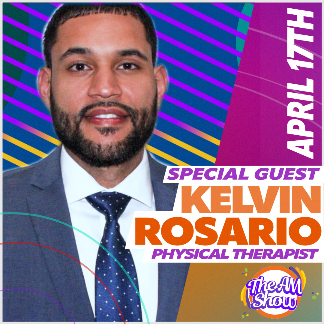 Tune in to The AM Show on April 17th for an informative #interview with #PhysicalTherapist Kelvin Rosario.

Watch #TheAMShowUSA on weekdays at 9 AM CDT / 10 AM EDT on #ULFN.

ulfn.org/listings
Continue watching on
👉watch.ulfn.org

#breakfastshow #talkshow