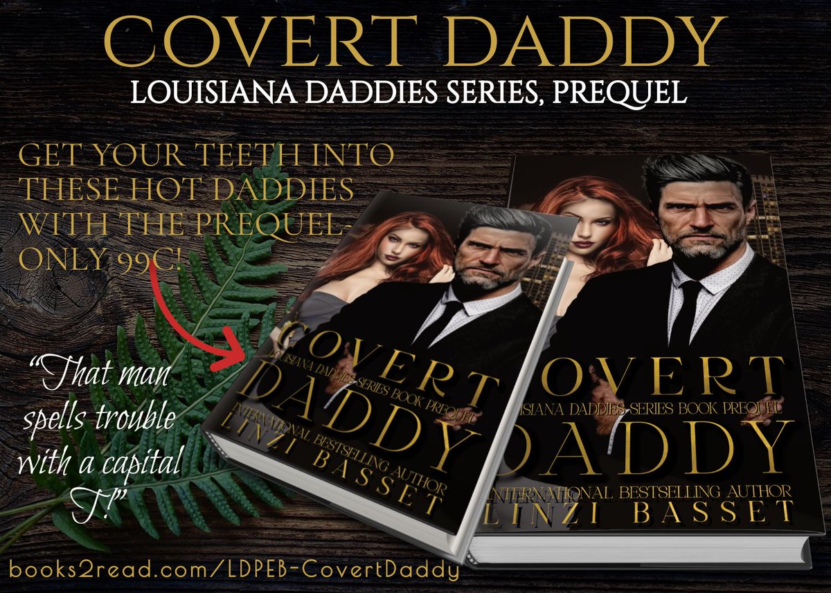COVERT DADDY
CLUB ROGUE: LOUISIANA DADDIES SERIES PREQUEL
Later-in-Life Suspense Romance

WHAT BETTER WAY TO KICK OFF THIS EPIC DADDY DOM SERIES @ ONLY #99C?
Get yours: buff.ly/3CAtQ73

#mustreadseries #DaddyDom #bookbloggers #Booktokkers #Suspenseromance #RomanceSG