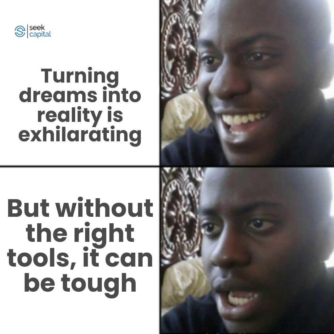 SEEKcapital's tweet photo. We know the road to success is bumpy. That's why we're here to smooth it out. With our lender matching platform, you're not just dreaming; you're doing! 💼📈

#EntrepreneurGoals #FinancialFreedom #SeekCapital https://t.co/zQ21UrnMvN