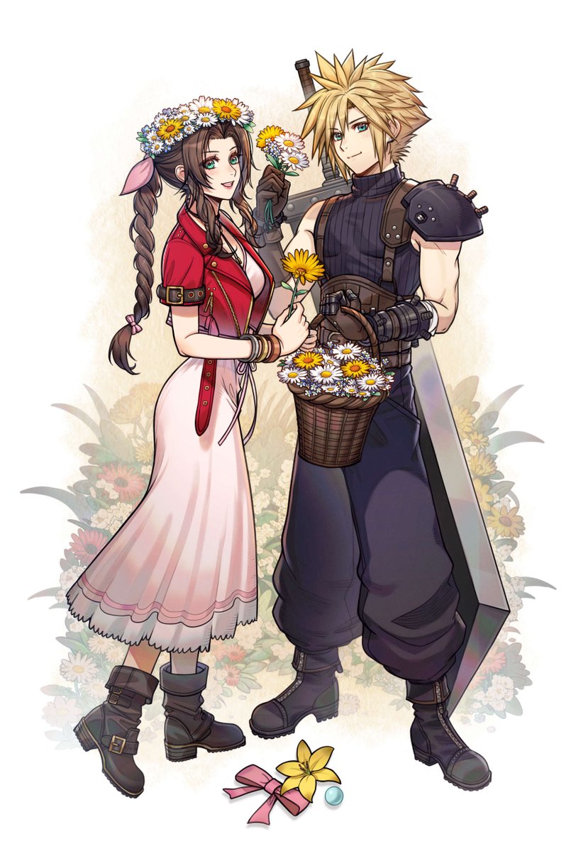 Flowers from the hill 🌼🌎☁️ #FF7Rebirth