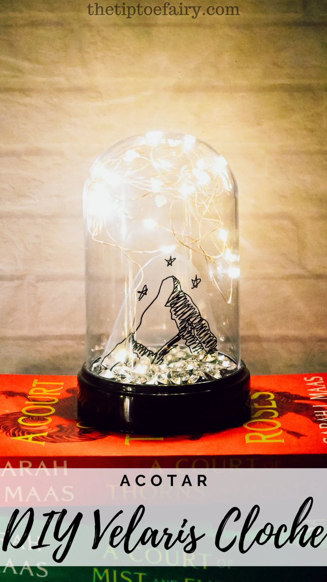 Make a DIY #ACOTAR Light Up Velaris Cloche Centerpiece thetiptoefairy.com/make-a-diy-aco… #romancebooks #booktwt