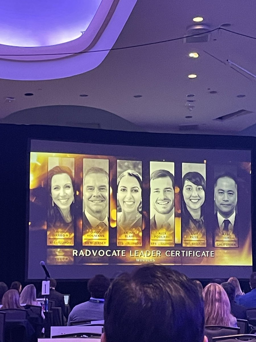 Sincerest congratulations to the inaugural class of the RAN RLC awarded at #ACR24 It is truly an honor to serve with you all as advocates for our patients & profession! @amykpatel @DaveYoumansMD, @FatimaElahi21, @APodMD, @MarkYehMD, @DrRadIDEA