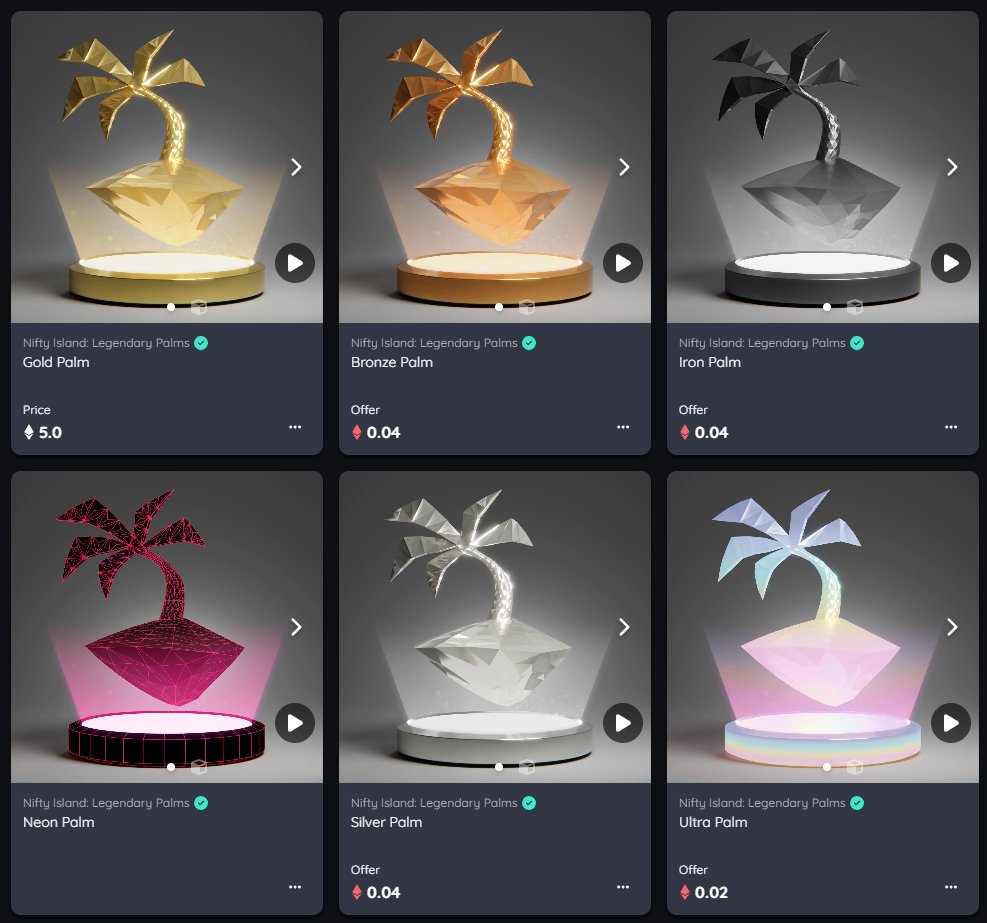 Raffles to win legendary pistols and bloom happen in the @Nifty_Island discord all the time and there's always such a small group in attendance, if you're not showing up you are missing out! 🏝️ #nifty #nipd @NIPD0fficial what if they gave away a palm 😍