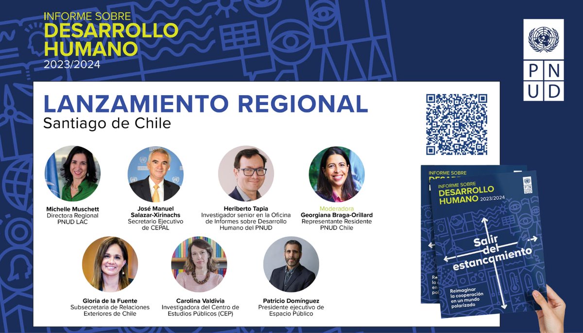 📍NOW Side-event to the #LACForum2030 “Regional launch @UNDP’s Global 2023-2024 Human Development Report (HDR)” is starting. Executive Secretary of #ECLAC @JoseMSalazarX will participate. More information 👉 bit.ly/4aZhEM3