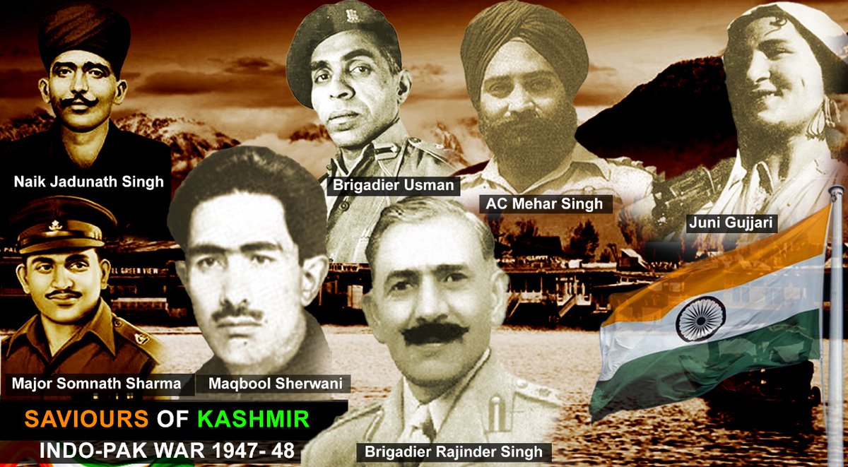 Paying tribute to the gallant warriors who saved Kashmir during the Indo-Pak War (1947–1948), whose bravery and sacrifices will always be remembered. #HeroesofKashmir #MartyrsDay #MartyrsOfKashmir #HeroofKashmir #IndianArmy #NayaKashmir #Ramdaan