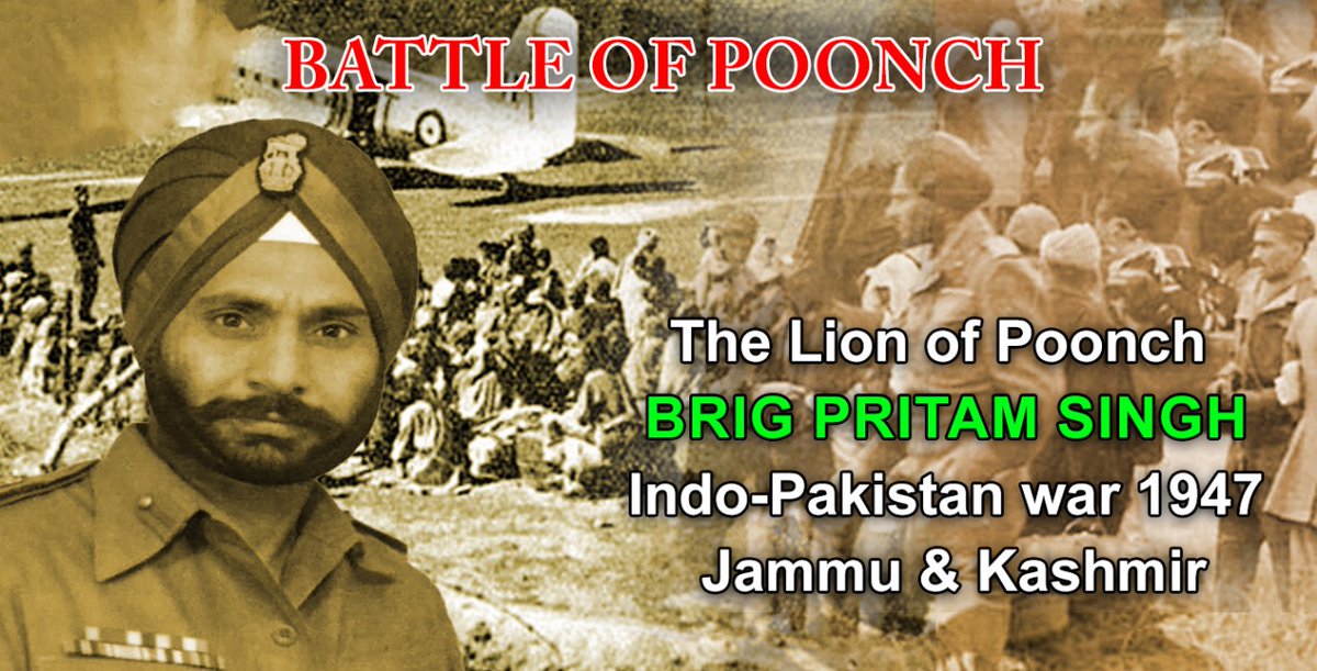 Honouring the unshakable leader of the 1947 Indo-Pakistan war in Jammu & Kashmir, Brigadier Pritam Singh, dubbed 'The Lion of Poonch,' whose bravery and tenacity are an inspiration. #PoonchBattle #MartyrsDay #MartyrsOfKashmir #HeroofKashmir #IndianArmy #NayaKashmir #Ramdaan