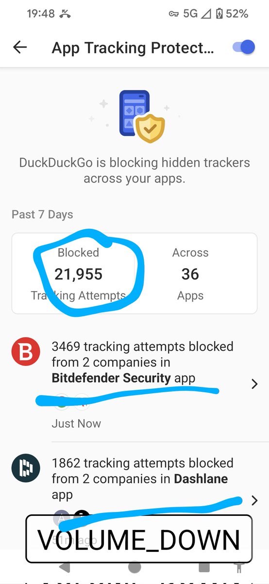 22K trackers just for me, in a single week?
Is that a lot? 
It seems like a lot. 

Thank God for recovery codes, keys, and phrases.