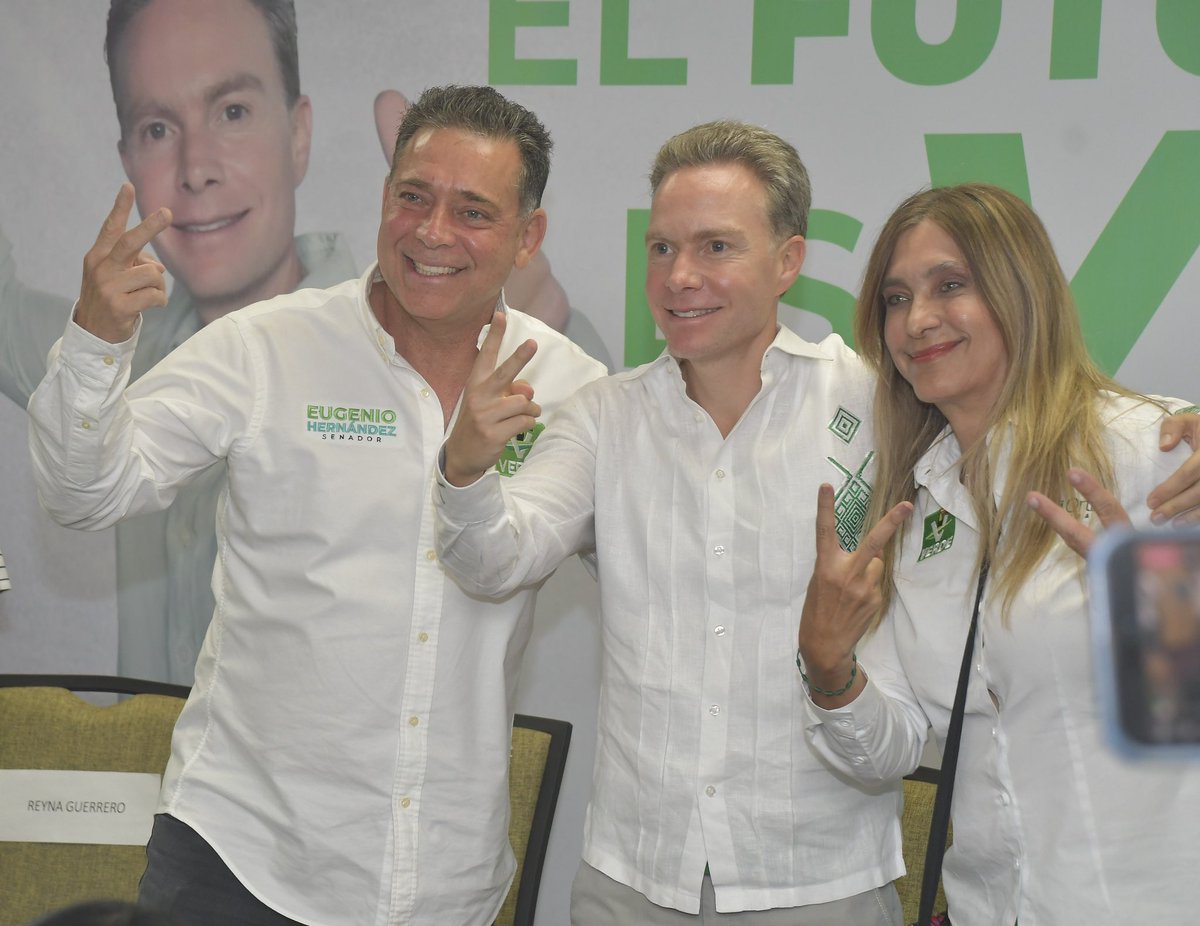 VelascoM_'s tweet photo. Desde la Frontera Norte del país en Ciudad Victoria, Tamaulipas, la #OlaVerde está avanzando con nuestras candidatas y candidatos encabezados por mi amiga la futura Senadora de la República @MakiOrtizD y mi amigo el futuro Senador de la República @EugenioHdzFTam. https://t.co/cltAUd4h2s