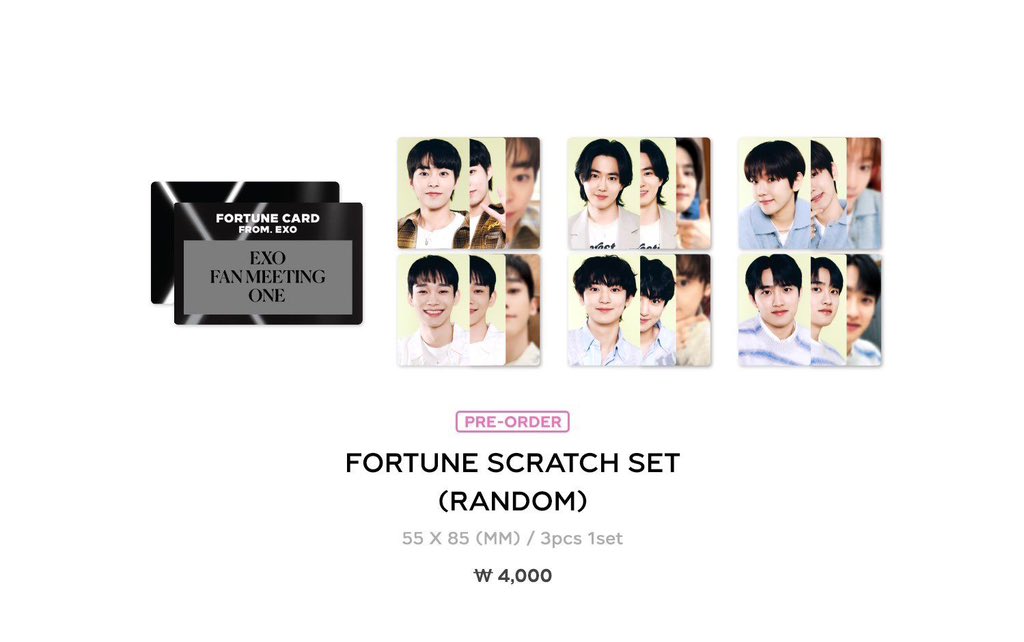 Jajanbycell's tweet photo. OPEN PRE-ORDER EXO FAN MEETING 2024

Fortune scratch set (random) 55k dp 30k

✔️ bersih ina inc ems tax
✔️ go wa dan line
🏠 jakarta palembang

‼️ CLOSE 17 APRIL ‼️ https://t.co/HVgjaASMDy