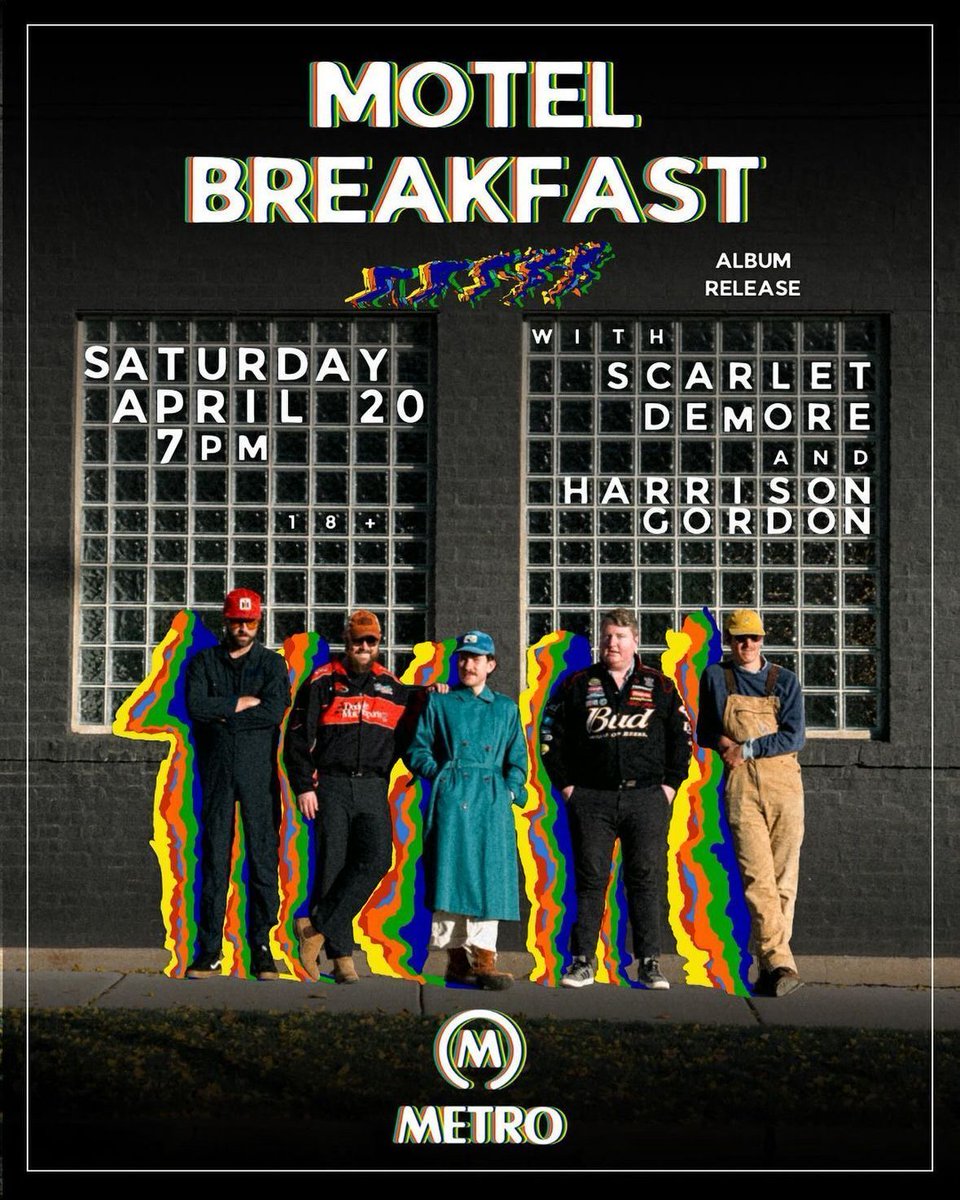 Another local album release show coming your way. This time it’s Midwest indie rockers @motelbreakfast celebrating the release of their sophomore album “Promise I’m Having Fun” on 4/20. Tickets on sale now from @metrochicago or enter to win a pair! buff.ly/3JqIIYQ