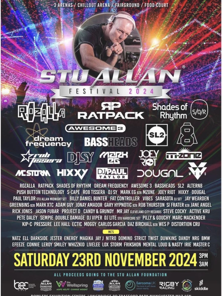 Hoping to get tickets next month for this one #StuAllan #HappyHardcore