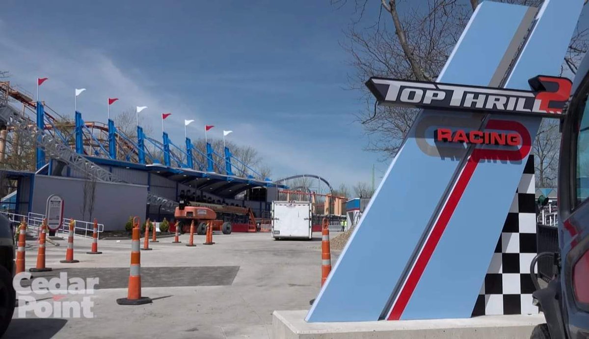 Finishing touches are currently being added to Top Thrill 2's queue and plaza at @CedarPoint! Just a few weeks left until the coaster is re-launched and ready for racers!

📸 Cedar Point

🎥youtu.be/zWIf1Eqsbh0?si…

#cedarpoint #cp24php #topthrill2 #topthrill2sday #update