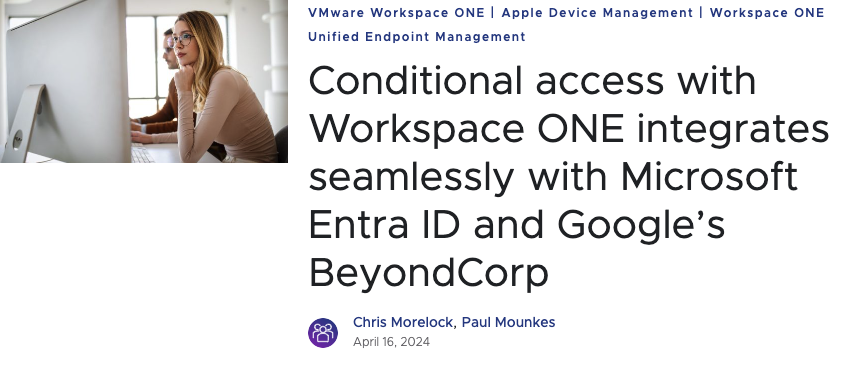 Did you know there are 3️⃣ key benefits to conditional access in #WorkspaceONE for macOS? 🔒 Enhanced security 🤝 Improved compliance 💪 Increased control Learn more, including insights into the integration with BeyondCorp: bit.ly/3xOHVOQ