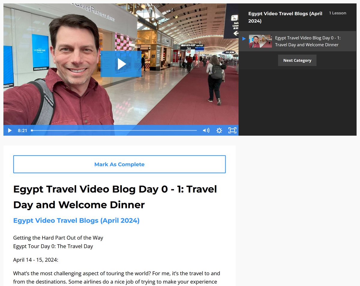 First of the Egypt Video Travel #Blogs! Day 0 - 1 ... The Travel Day and Welcome Dinner! What’s the most challenging aspect of touring? Watch on the Portal at: connecteduniverseportal.com/products/conne… #egypt #travel