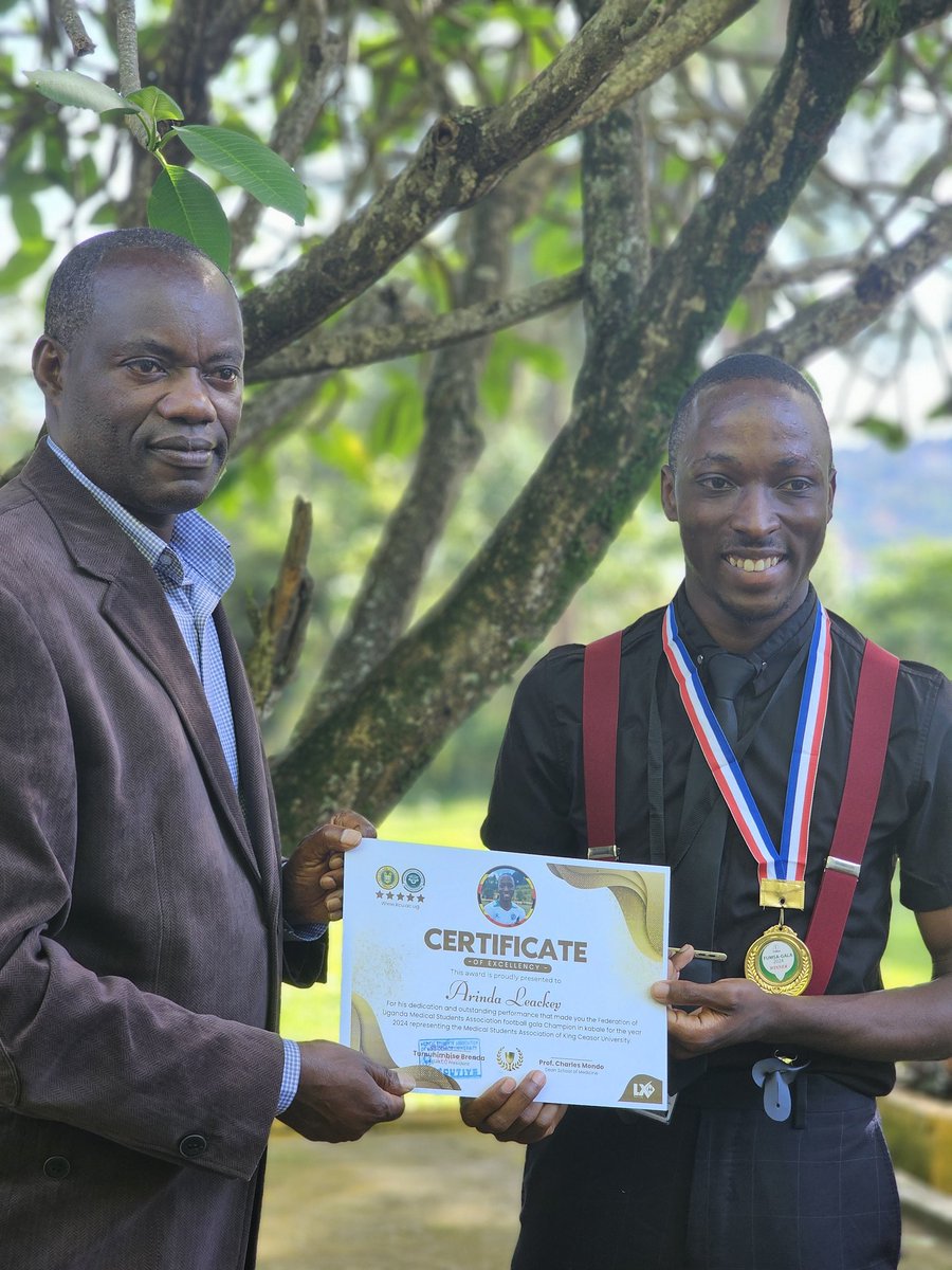 A huge honor to be decorated with a 6th medal under <a href="/OfficialFUMSA/">FUMSA</a> by the Chancellor His highness <a href="/CeasorMulenga/">HM King Ceasor Mulenga T.G</a> . Have always given my best as a proud Ceasorian medical student and proud to represent <a href="/CeasorKing/">ptaah</a> always and defend the badge at all times.