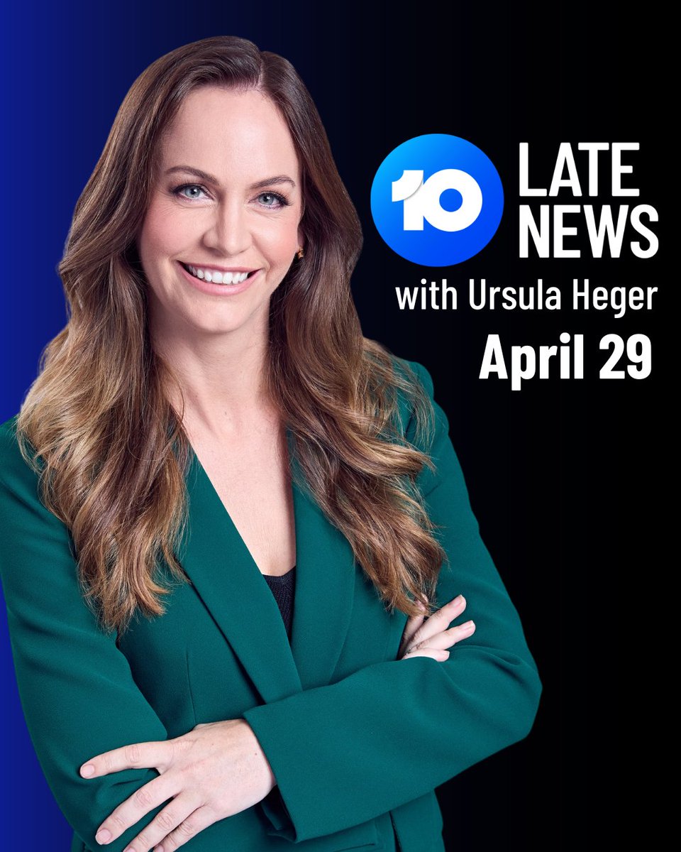 10's ICONIC Late News is back from Monday April 29 helmed by 10 News First Senior Journalist Ursula Heger | @ursulaheger 10’s Late News will stream weeknights live on demand at 10pm AEST on 10 Play and 10 News First’s YouTube channel, and airs at 10.30pm AEST on Channel 10.