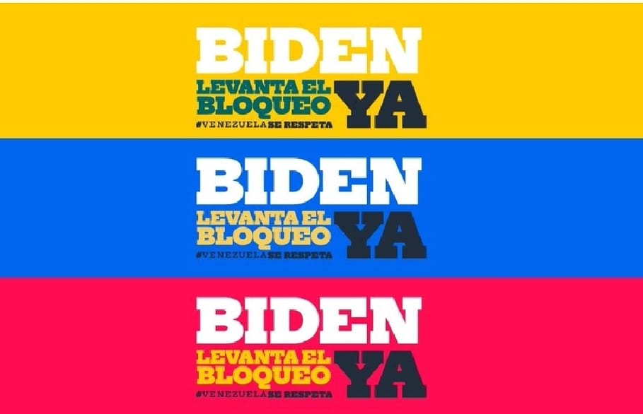 Venezuela exige que cese el bloqueo y las medidas coercitivas unilaterales. No aceptamos chantajes de nadie! #BidenLevantaElBloqueoYa