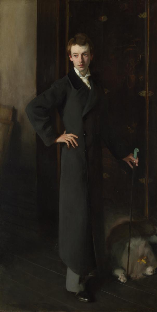 Sargent en los detalles. El retrato Walford Graham Robertson, de John Singer Sargent (1894, @Tate) está lleno de detalles asombrosos. Minihilo.