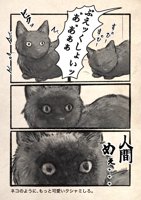 もっと可愛くできないのか。 