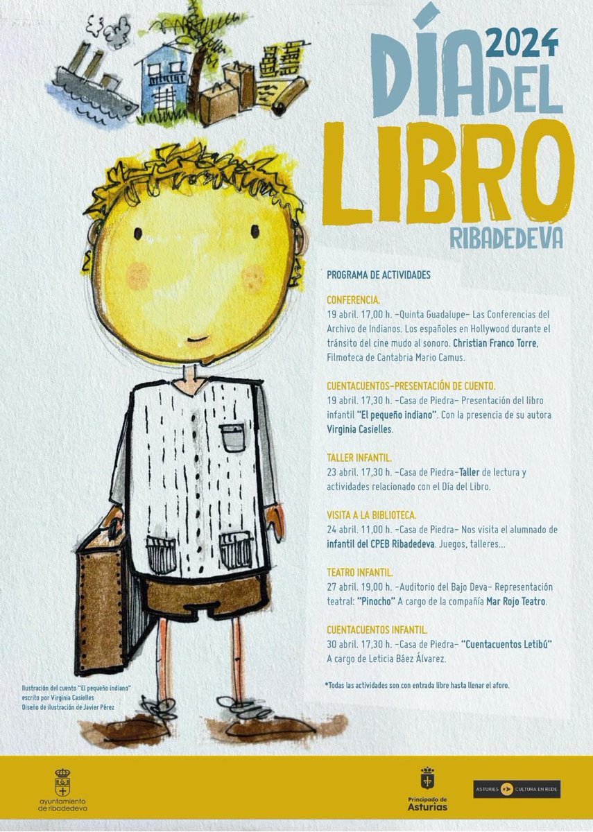 vircasielles's tweet image. ¡Os espero! El viernes vuelvo a “jugar en casa”🧡#colombres #indianos #elpequenoindiano #libroinfantilyjuvenil #centroculturalcasadepiedra #Asturias