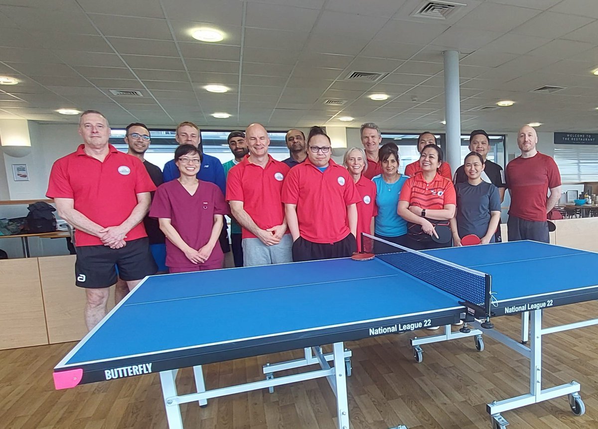 @UHDBTrust @UHDBWellbeing @hospitalcharity 
Big thank you to @hospitalcharity for funding our new table tennis tables used tonight for the first time for our Hard bat and mini bat tournament.