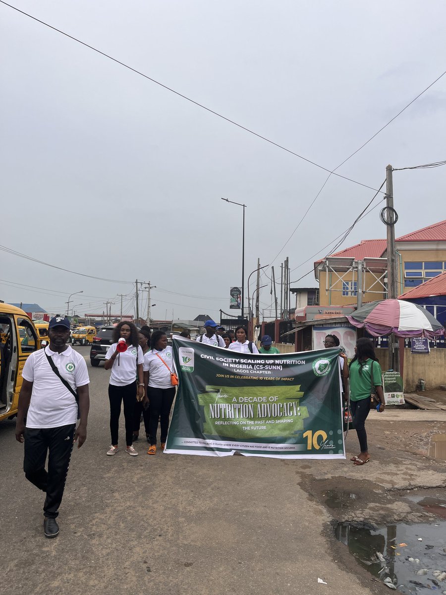 Then we hit the road ........ It was a great team spirit and effort on the streets of Alimosho LGA