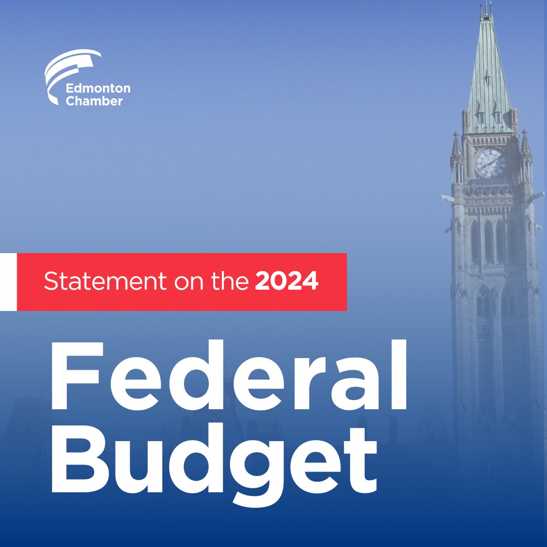 Edmonton businesses have been working through challenging economic times and we were looking to the 2024 Budget to provide strong incentives for economic growth. Read our official statement here: edmontonchamber.com/2024/04/16/202…