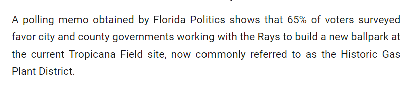 'A polling memo *obtained* by...' LOL. Great work leaking a motivated pro-stadium poll. This is the type of thing that would have come off a fax machine and thrown directly in the garbage. Man, these folks aren't even trying anymore.