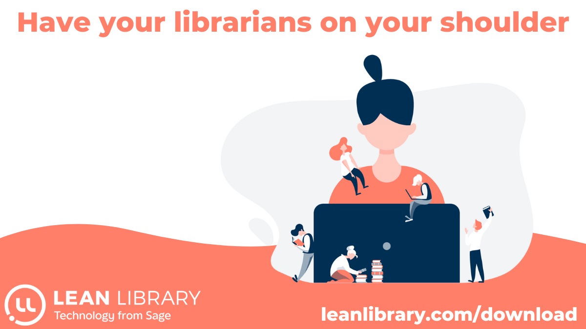 Downloaded the Lean Library browser extension yet?? ✅ It streamlines your access to the university-subscribed resources ✅ It suggests additional relevant resources related to your search download.leanlibrary.com/roehampton @UR_ECW @RoehamptonEdu @NursingRoe @UoR_LifeScience @UORHistory