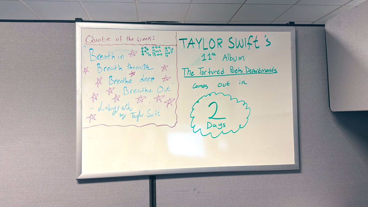 jdfish15's tweet photo. I was Down Bad bored in the office so I decided to do a little decorating!!!!!! @taylorswift13 @taylornation13 https://t.co/ThSiOQDuKh