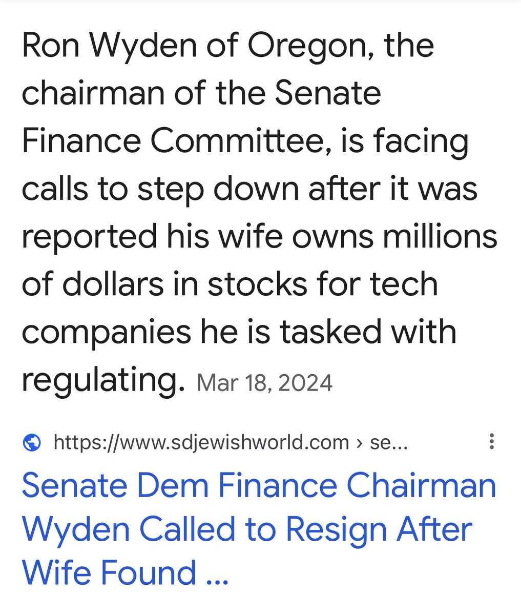 Time for Senator Wyden to retire