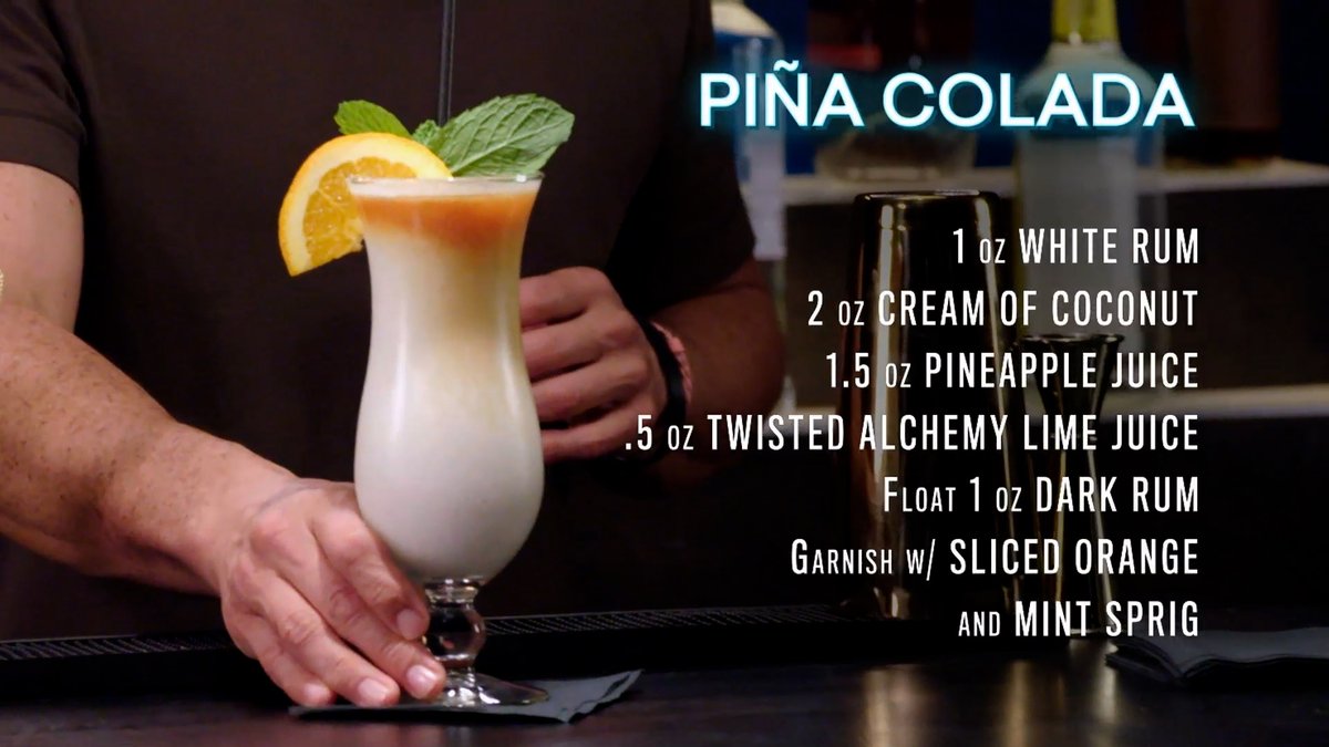 Perfect for your next day in the sun. Try making this week's @BarRescue cocktail. You can never go wrong with a Pina Colada!