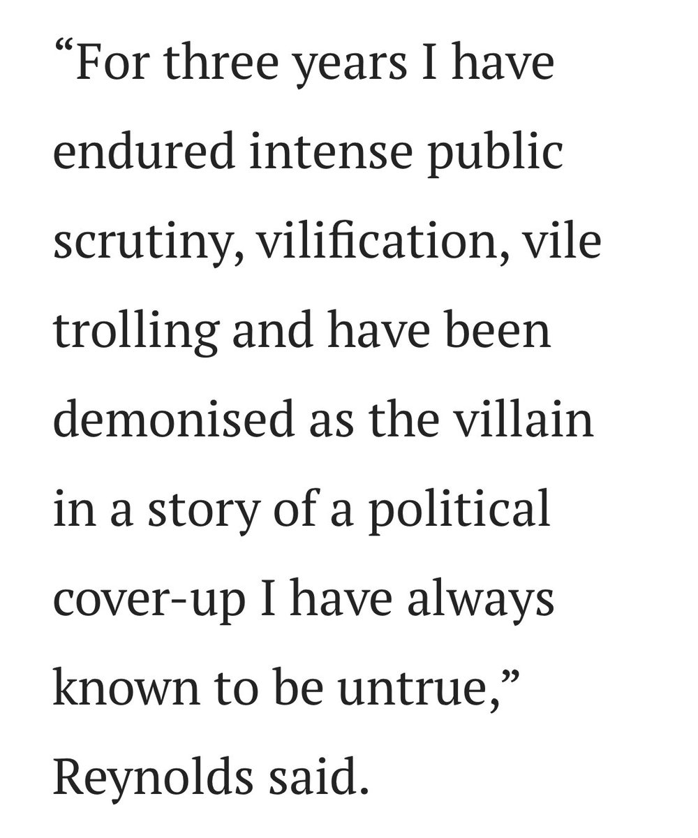 Linda Reynolds thinks she is the victim in this whole affair. Does she not understand that Higgins was traumatised when she made inconsequential remarks on Twitter, & that Reynolds herself was complicit in aggravating that trauma by failing to support Higgins following the rape?