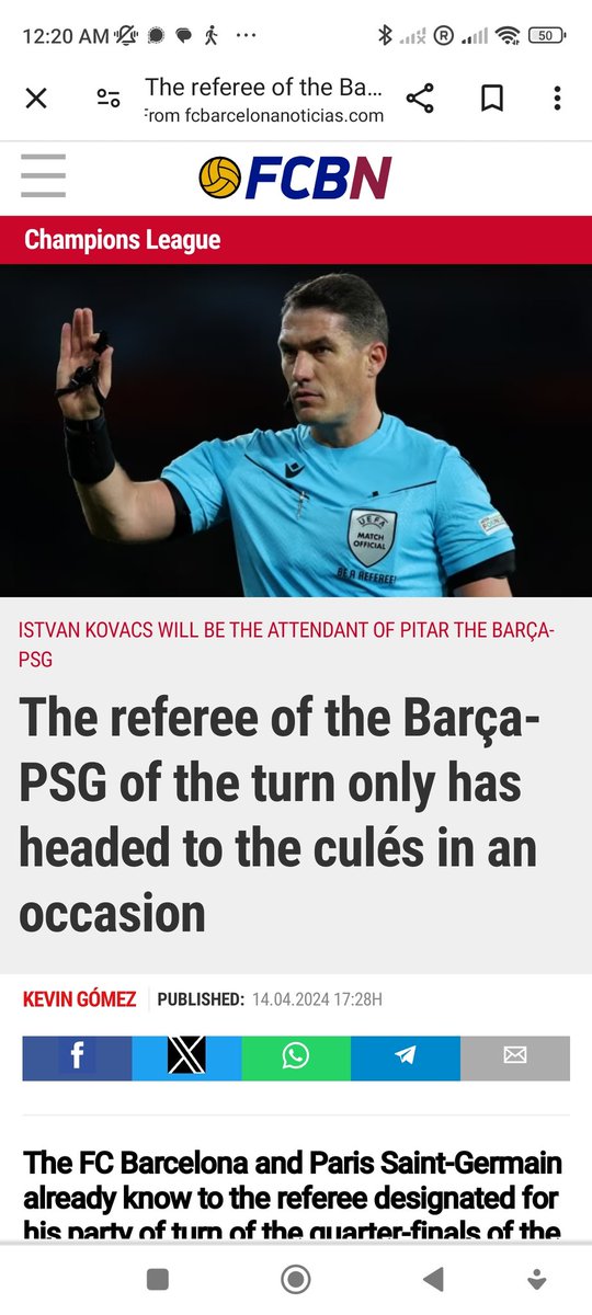 Istvan Kovacs did a terrible job in the Barcelona - PSG quarterfinals. He decided the outcome by poor decisions and ruined the game for fans all around the world. This is not how referees should act. #Barca #ChampionsLeague #poorreferee #badjob #football