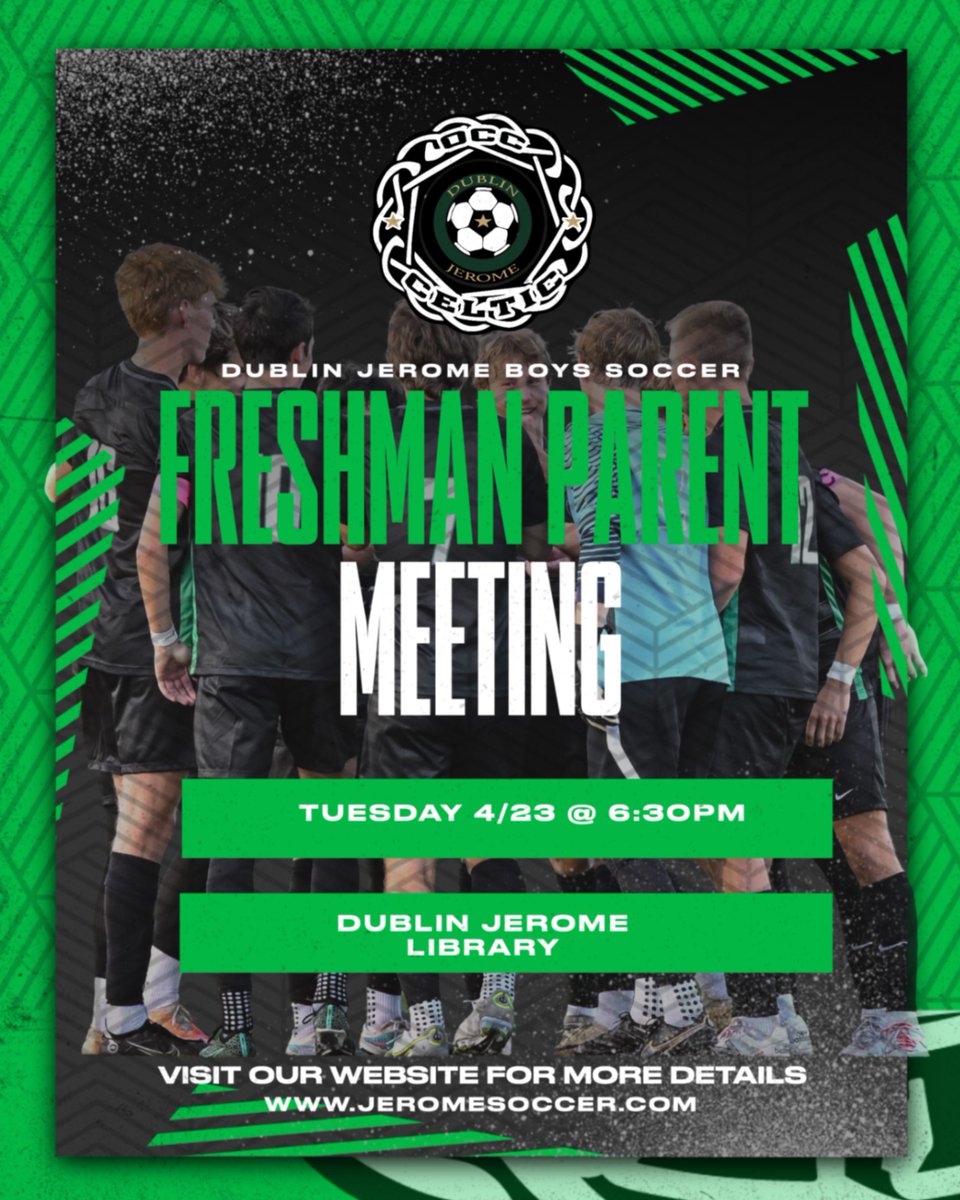 We are having our freshman parent meeting next Tues 4/23 for boys soccer parents that will be new to the program. See you then!