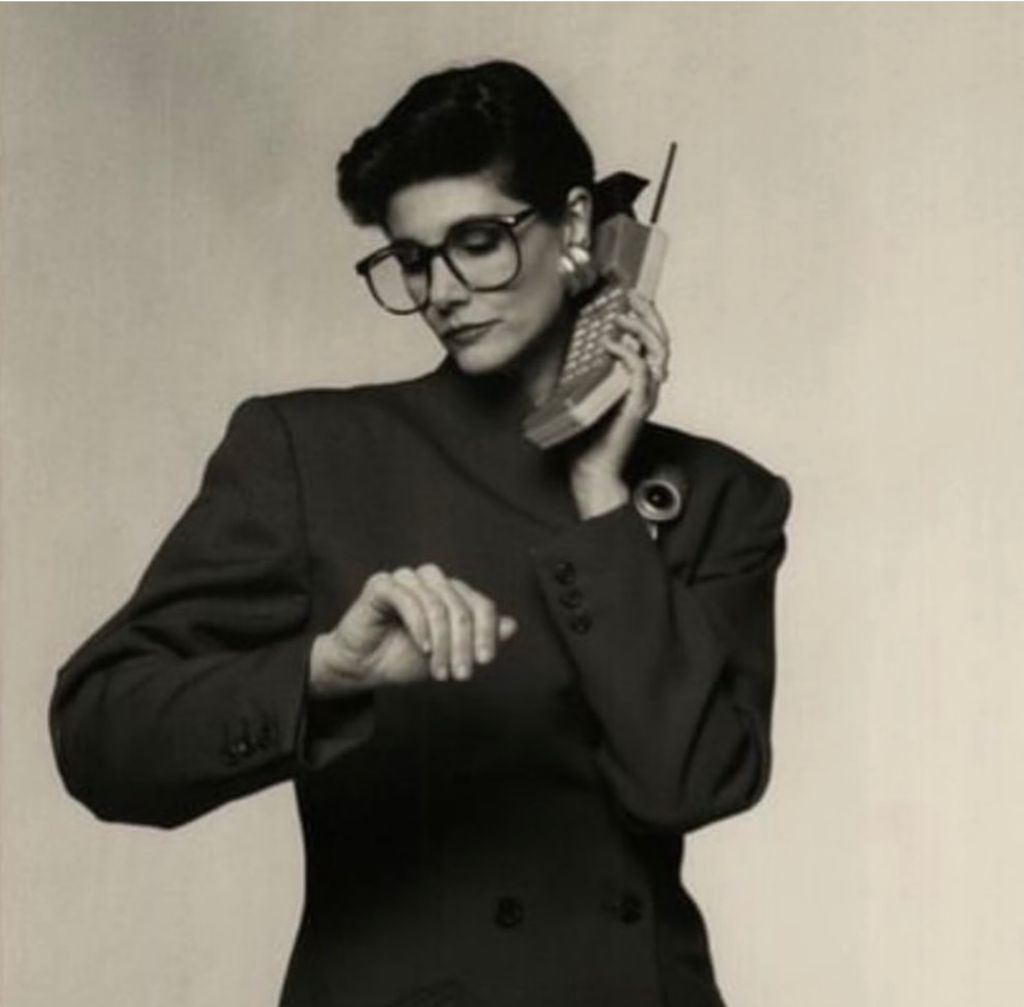 We're just four days away from our Fabulous 50th Anniversary Party!🎉 Let's take a moment to reflect on the 80's, and revisit some of our personal advertisements from that era. The shoulder pads in this picture are truly a statement! Comment your favorite 80's trend below!✨