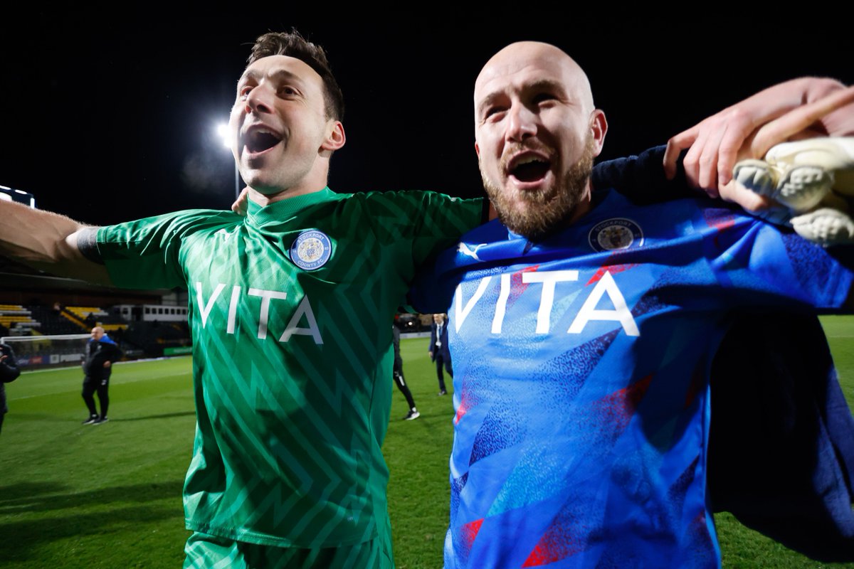 Two of the greatest and most important players in Stockport County history 🐐 ☘️ #StockportCounty