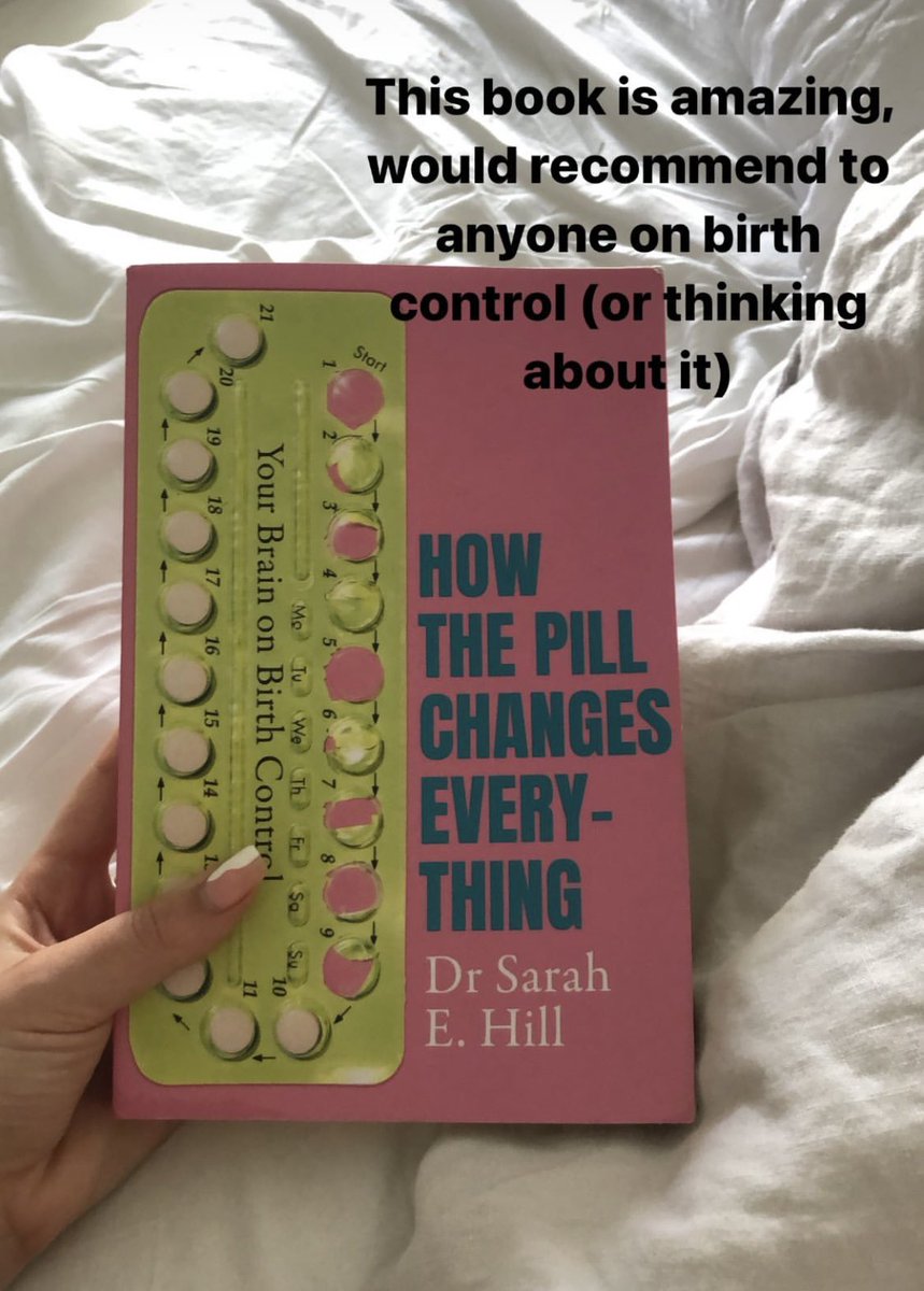 Forced this book on everyone I know (big recommend). So important - very interesting &amp; completely mental that this isn’t the info you get before going on the pill. <a href="/sarahehillphd/">Sarah E. Hill</a> thank you for this amazing read 🫶🏼 #yourbrainonbirthcontrol