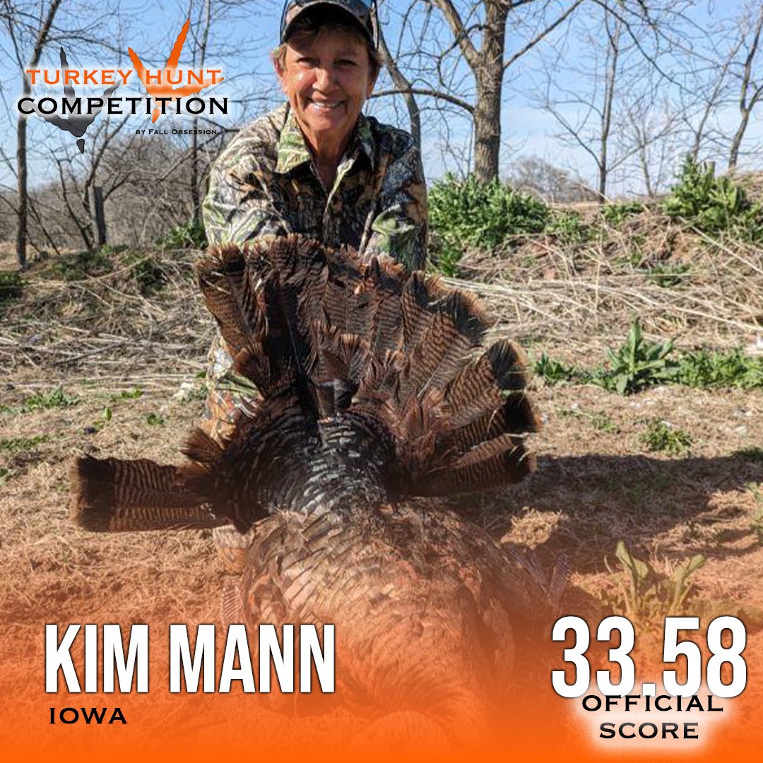 The LADIES are killing it and hanging on to that leaderboard in our 2024 Turkey Hunt Competition 🦃 The guys need to step it up 😂 Congrats to miss Kim on a great bird! You can STILL REGISTER in the Turkey Hunt Competition! Go to fallobsession.com/hunt-competiti… to learn more and sign up