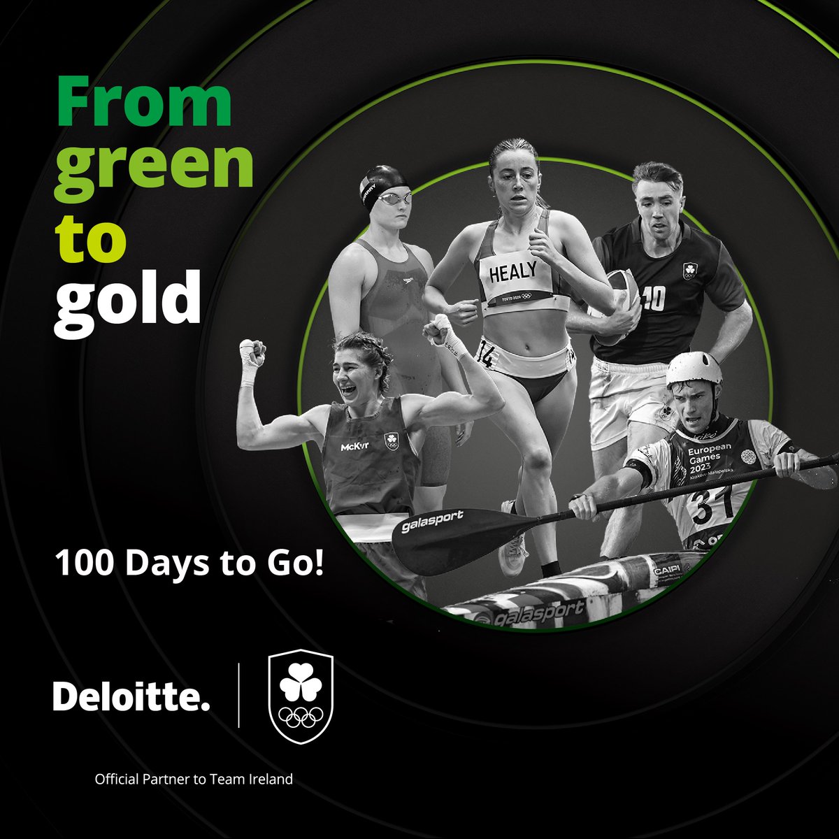 With exactly 100 days to go until Paris, Deloitte is proud to support #TeamIreland, marking this milestone date for athletes and coaches as they prepare to compete on the biggest stage in the world this summer.
 
See the possibility. See the impact. 

#RoadToParis