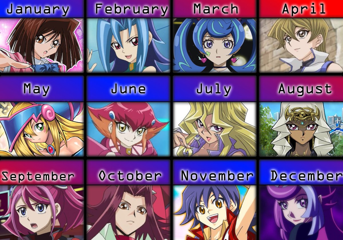 Your Birth Month Is Your Yu-Gi-Oh Girlfriend
