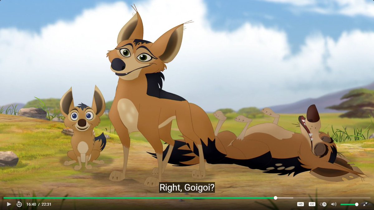 there are three types of jackals

the small and adorable
the deceiving mother
and ... da sleepy father

#TheLionGuard #Jackal