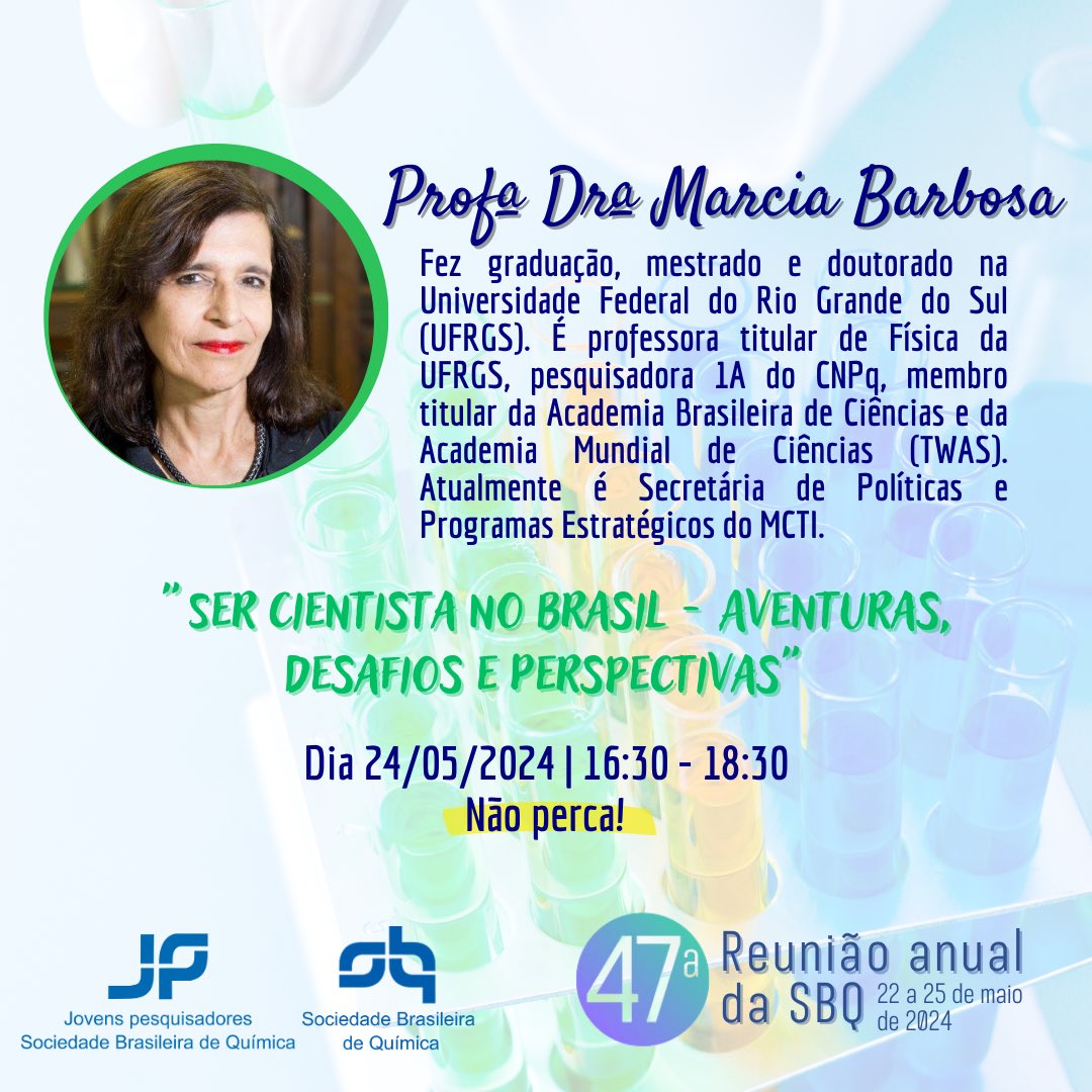 Younger Researchers - Brazilian Chemical Society tweet media