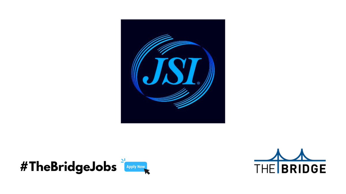 JOB🚨: Join JSI's (@jsitel) growing Regulatory Affairs team as a Policy & Compliance Analyst + play a vital role in bridging the digital divide for rural communities. #TheBridgeJobs

jobs.thebridgework.com/jobs/318312642…

#hiring? Post jobs here: bit.ly/3fLzK9X

#jobboard #techpolicy