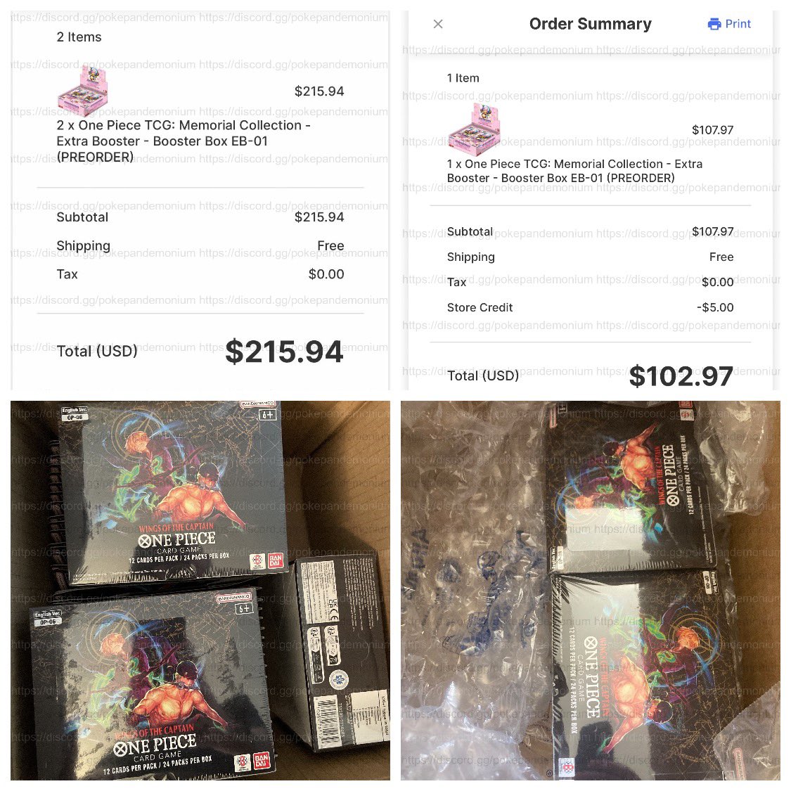 PokePandemonium's tweet photo. The One Piece is real! MSRP and under-market prices don’t need to be just legend either, join today and catch real restocks like these! #OPTCG #OnePieceCardGame #AwakeningoftheNewEra #EB01 #ChopperManga #ONEPIECE #OnePiece #WingsoftheCaptain #luffy #Zoro #gear5 #OnePieceCommunity https://t.co/ssksLn1yVD